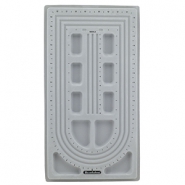 Beadalon tablero de enfilado de joyas Gris