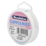 Hilo para enfilar Beadalon Supplemax Ultra 0.25mm 25 metros Blanco