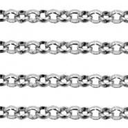 Fornituras Acero Inox jasseron 3mm plata vieja