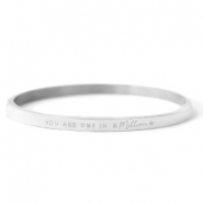 Pulseras Acero Inox "YOU ARE ONE IN A MILLION" Plateado