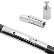 Fornituras Acero Inox cierre clic Ø4mm Plata vieja