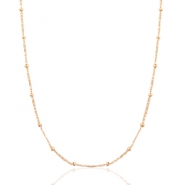 Cadena Acero Inox con bola Oro rosado