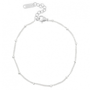 Pulsera tobillera Trendys bola (acero inox) Plateado