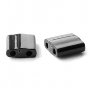 Abalorios Miyuki Tila 5x5mm Opaque black TL-401