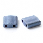 Abalorios Miyuki Tila 5x5mm Opaque matte gun metal grey TL-2001