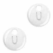 Colgantes metálicos Basic Quality letra U Plata vieja (sin níquel)