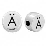 Abalorios letras metálicos DQ Ä Plata vieja (sin níquel)