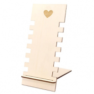 Expositor de Joyería en Bambú "Heart" Natural (color madera natural)