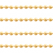 Fornituras acero inox cadena de bola 1.4mm Dorado