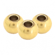 Abalorios acero inox 4mm Dorado