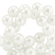 Perlas de cristal 4mm Top Quality Blanco