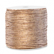 Hilo macram&eacute; met&aacute;lico 0.5mm Crema marfil taupe