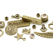 Abalorios y colgantes metálicos DQ Abalorios metálicos DQ bronce viejo