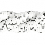 Abalorios Katsuki 6mm Blanco brillante-negro