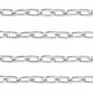 Fornituras Acero Inox cadena jasseron&nbsp;tipo ancla Plateado