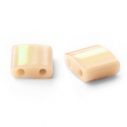 Abalorios Miyuki tila 5x5mm Ceylon light caramel beige TL-593