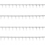 Fornituras Acero Inox cadena jasseron clavo Plateado-blanco