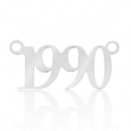 Colgantes/entrepieza de Acero Inox año 1990 Plateado