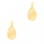 Colgantes Acero Inox gota Dorado