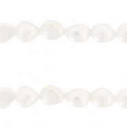 BQ Perlas de agua dulce nugget ovalada 10x9mm Blanco natural