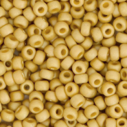 Rocalla Miyuki 8/0 Opaque glazed frosted citron yellow 8-4692