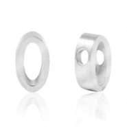 Abalorios Acero Inox número 0 Plateado