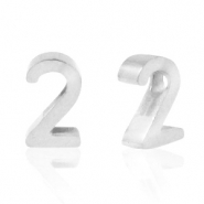 Abalorios Acero Inox número 2 Plateado