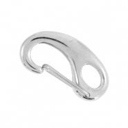 Fornituras Acero inox mosquet&oacute;n 24mm Plateado