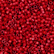 Abalorios Miyuki Delica's 11/0 Opaque sf dyed bright red DB-791