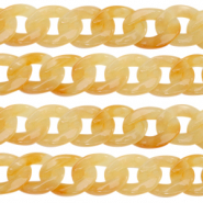 Cadena acrílico 22mm Naranja ámbar