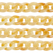 Cadena acrílico 19mm Naranja ámbar