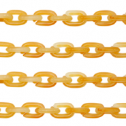 Cadena acrílico 15mm Naranja ámbar