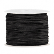 Hilo macram&eacute; 1.0mm Negro