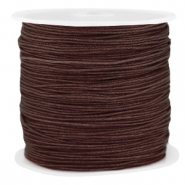 Hilo macram&eacute; 0.8mm Marr&oacute;n chocolate