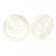 Abalorios conchas smiley Blanco (color natural)