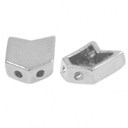 Abalorios metálicos DQ duo beads flecha Plata vieja (sin níquel)