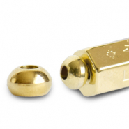 Joyer&iacute;a message beads C.U.S&reg; terminal Dorado (sin n&iacute;quel)