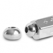 Joyer&iacute;a message beads C.U.S&reg; terminal Plateado (sin n&iacute;quel)