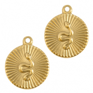 Colgantes acero inox serpiente Dorado