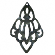 Colgantes de resina diamante barroc Negro