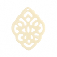 Colgantes de resina barroc rombo Blancuzco