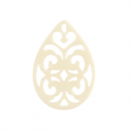 Colgantes de resina barroc gota Blancuzco