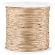 Hilo macram&eacute; satinado 0.8mm M&aacute;rron beige 