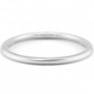 Pulsera imitaci&oacute;n Pan de Oro 5mm talla L Plateado