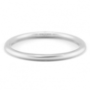 Pulsera imitaci&oacute;n Pan de Oro 5mm talla M Plateado