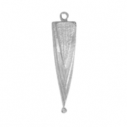 Colgantes metálicos DQ triángulo Plata vieja (sin níquel)