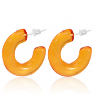Pendientes Trendy criolla Naranja