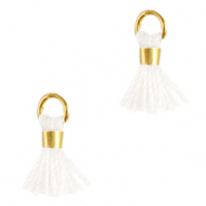 Borlas 0.7cm Dorado-blanco