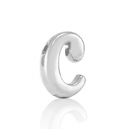 Abalorios letras metálicos DQ C Plata vieja (sin níquel)