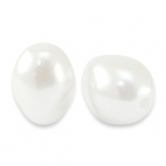 Imitación de perlas de agua dulce Blanco